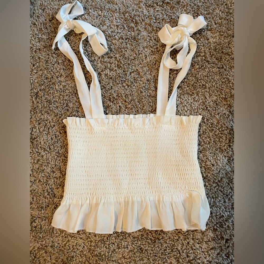 White Tie Blouse - Size XS